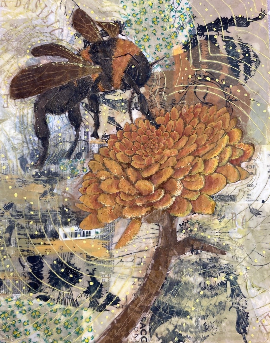 Bee Encaustic